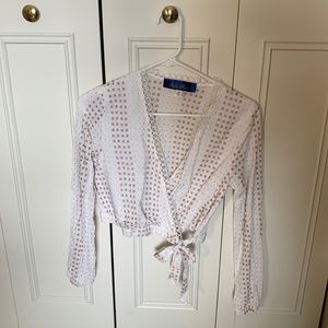 Wrap shirt size medium cute texture and design